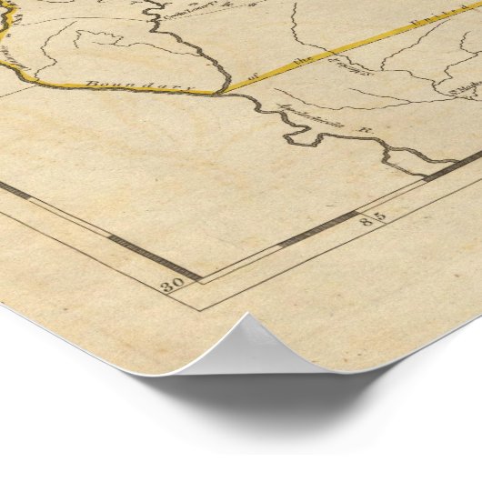 Staat Georgiens Poster (Ecke)