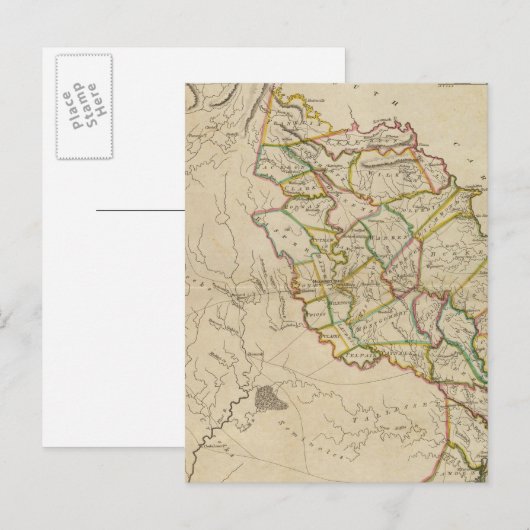 Staat Georgiens Postkarte (Vorne/Hinten)