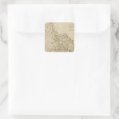 Staat Georgiens Quadratischer Aufkleber (Tasche)