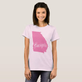 Staat Georgiens - T - Shirt (Vorne ganz)