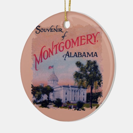 Staat Hauptstadt Alabama Keramikornament (Links)