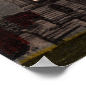 Staat Hauptstadt Albany NY Poster (Ecke)