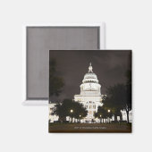 Staat Hauptstadt Austin, Texas am Abend Magnet (Vorderseite/Rückseite)