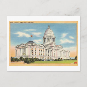 Staat Hauptstadt Gebäude, Arkansas Vintag Postkarte