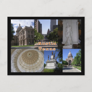 Staat Hauptstadt Gebäude, Austin Texas Postkarte