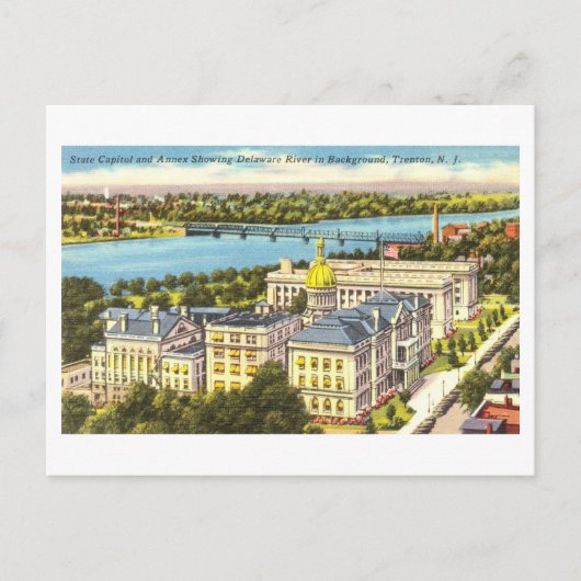 Staat Hauptstadt Gebäude in Trenton, New Jersey Postkarte (Vorderseite)
