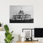 Staat Hauptstadt Gebäude Poster (Heimbüro)