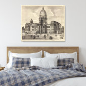 Staat Hauptstadt Gebäude, Springfield, Ill Leinwanddruck (Insitu (Schlafzimmer))