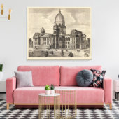Staat Hauptstadt Gebäude, Springfield, Ill Leinwanddruck (Insitu (Wohnzimmer))
