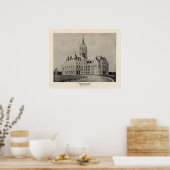 Staat Hauptstadt, Hartford Poster (Küche)