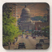 Staat Hauptstadt in Boise, Idaho Getränkeuntersetzer (Vorderseite)