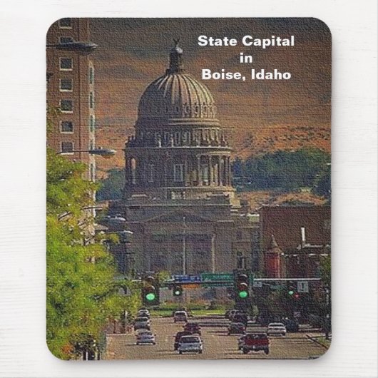 Staat Hauptstadt in Boise, Idaho Mousepad (Vorne)