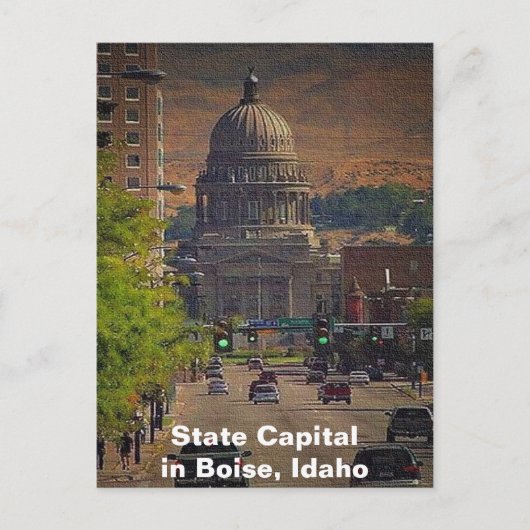 Staat Hauptstadt in Boise, Idaho Postkarte (Vorderseite)