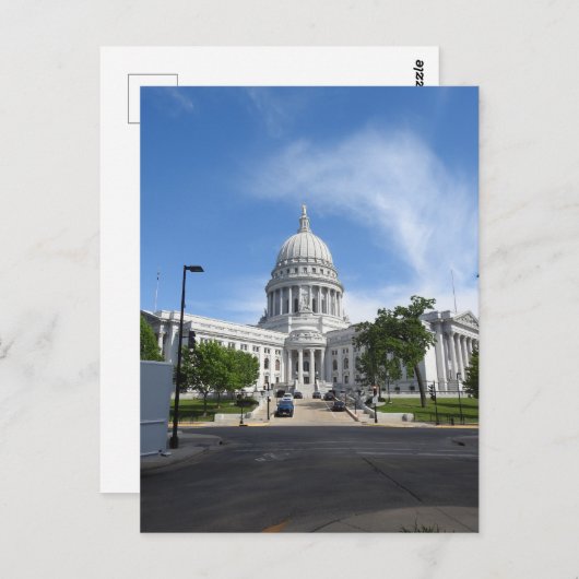 Staat Hauptstadt in Madison, Wisconsin Postkarte (Vorne/Hinten)
