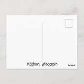 Staat Hauptstadt in Madison, Wisconsin Postkarte (Rückseite)