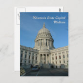 Staat Hauptstadt - Madison Postkarte (Vorne/Hinten)