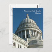 Staat Hauptstadt - Madison Postkarte (Vorne/Hinten)