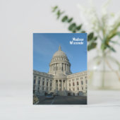 Staat Hauptstadt - Madison Postkarte (Stehend Vorderseite)