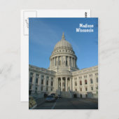 Staat Hauptstadt - Madison Postkarte (Vorne/Hinten)
