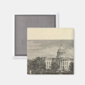 Staat Hauptstadt, Madison, Wis Magnet (Vorderseite/Rückseite)