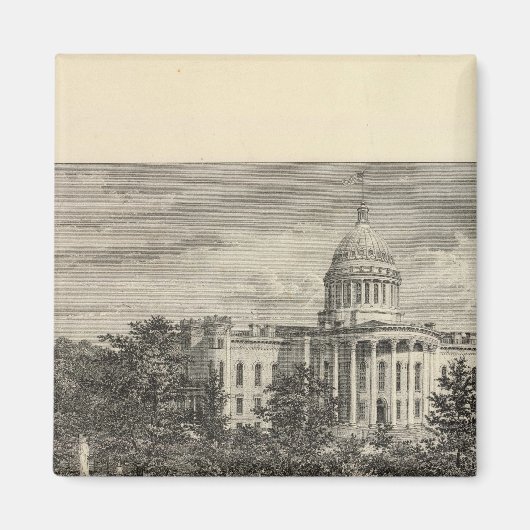 Staat Hauptstadt, Madison, Wis Magnet (Vorne)