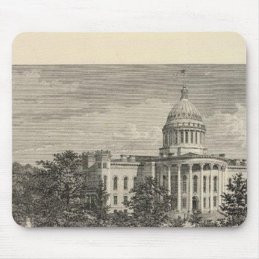 Staat Hauptstadt, Madison, Wis Mousepad (Vorne)