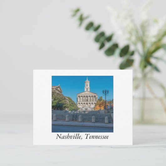 Staat Hauptstadt Nashville Tennessee Postkarte (Stehend Vorderseite)