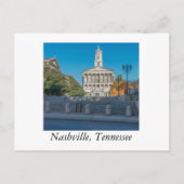 Staat Hauptstadt Nashville Tennessee Postkarte (Vorderseite)