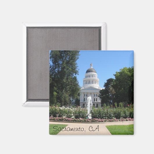 Staat Hauptstadt, Sacramento, CA Magnet (Vorderseite/Rückseite)