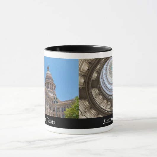 Staat Hauptstadt Texas - Designer Coffee Tasse (Zentrum)