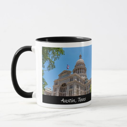 Staat Hauptstadt Texas - Designer Coffee Tasse (Links)