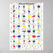 Staat-Hauptstädte drucken