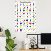 Staat-Hauptstädte drucken Poster (Heimbüro)