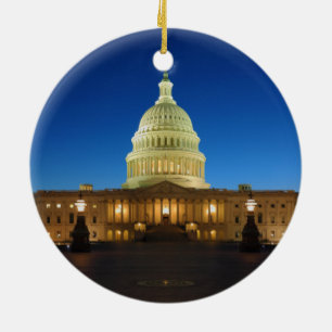 Staat-Hauptstadts-Gebäude an der Dämmerung Keramik Ornament