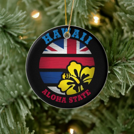 STAAT HAWAII ALOHA KERAMIK ORNAMENT (Baum)