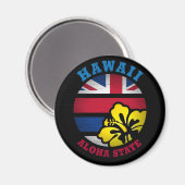 STAAT HAWAII ALOHA MAGNET (Vorderseite/Rückseite)