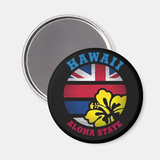 STAAT HAWAII ALOHA MAGNET (Vorderseite/Rückseite)