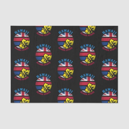 STAAT HAWAII ALOHA SEIDENPAPIER (Vorderseite)