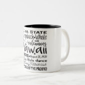 Staat/Hawaii Zweifarbige Tasse (VorderseiteRechts)