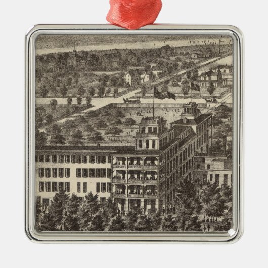 Staat-Hotel, Atlantic City, NJ Silbernes Ornament (Vorne)