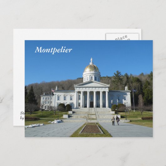 Staat House Postkarte (Vorne/Hinten)