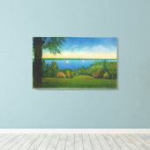 Staat Hwy Landschaftliche Sicht auf den Owasco See Leinwanddruck (Insitu (Holzboden))