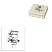 STAAT ILLINOIS LINCOLN RÜCKSENDEADRESSE CHICAGO GUMMISTEMPEL (Stempel)