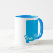 Staat in New Mexico Form Tasse (VorderseiteRechts)