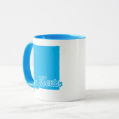 Staat in New Mexico Form Tasse (Vorderseite Links)