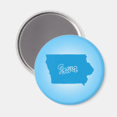 Staat Iowa Magnet (Vorderseite/Rückseite)
