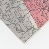 Staat-Karte 3 Fleecedecke (Ecke)