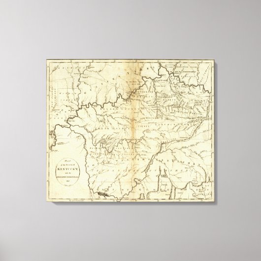 Staat Kentucky Leinwanddruck (Vorderseite)