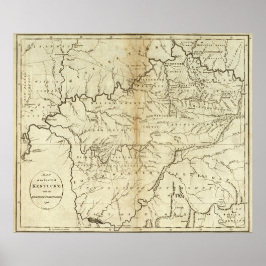 Staat Kentucky Poster (Vorne)