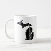 Staat-Kontur in Michigan Kaffeetasse (Links)